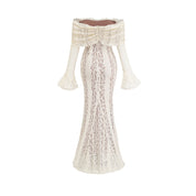 Emeline White Floral Lace Maxi Dress