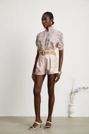 Janelle Rosé Floral-Print Matching Set