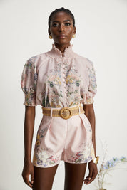 Janelle Rosé Floral-Print Matching Set