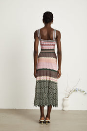 Cléo Striped Midi Dress