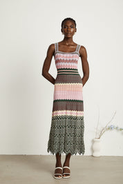 Cléo Striped Midi Dress