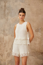 Solène Ivory Crochet Set