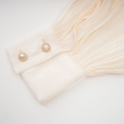 Céleste Ivory Pleated Mini Dress