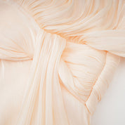 Céleste Ivory Pleated Mini Dress