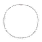 "Éclat" Crystal Necklace – Silver
