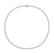 "Éclat" Crystal Necklace – Silver