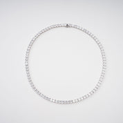 "Éclat" Crystal Necklace – Silver