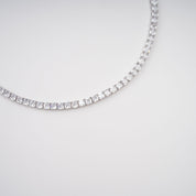 "Éclat" Crystal Necklace – Silver