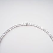 "Éclat" Crystal Necklace – Silver