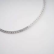 "Éclat" Crystal Necklace – Silver