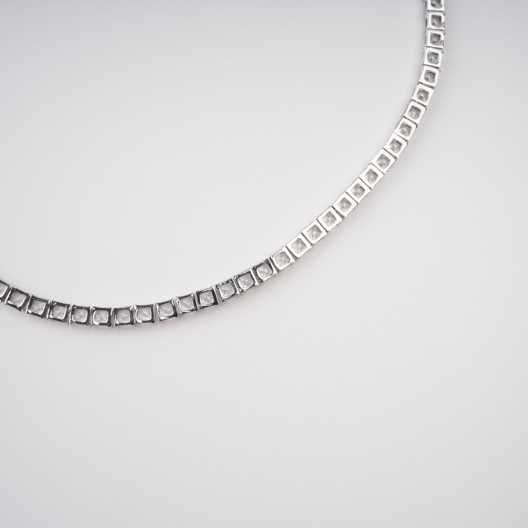 "Éclat" Crystal Necklace – Silver