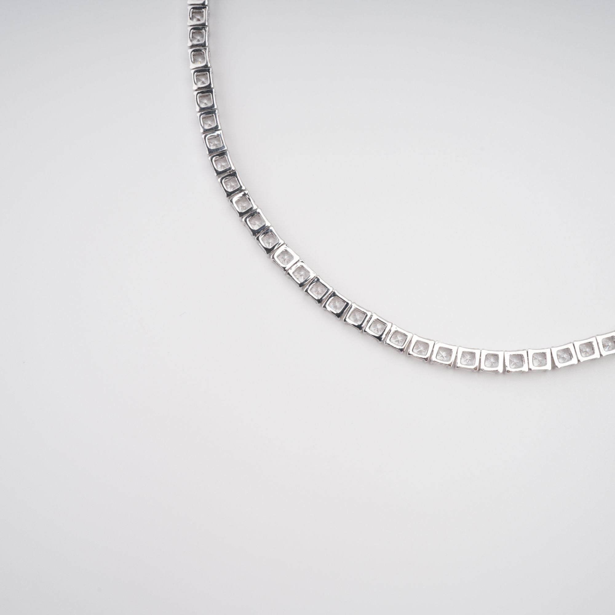 "Éclat" Crystal Necklace – Silver