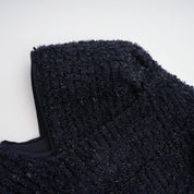 R&S Navy Textured Maxi Dress