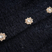 R&S Navy Textured Maxi Dress