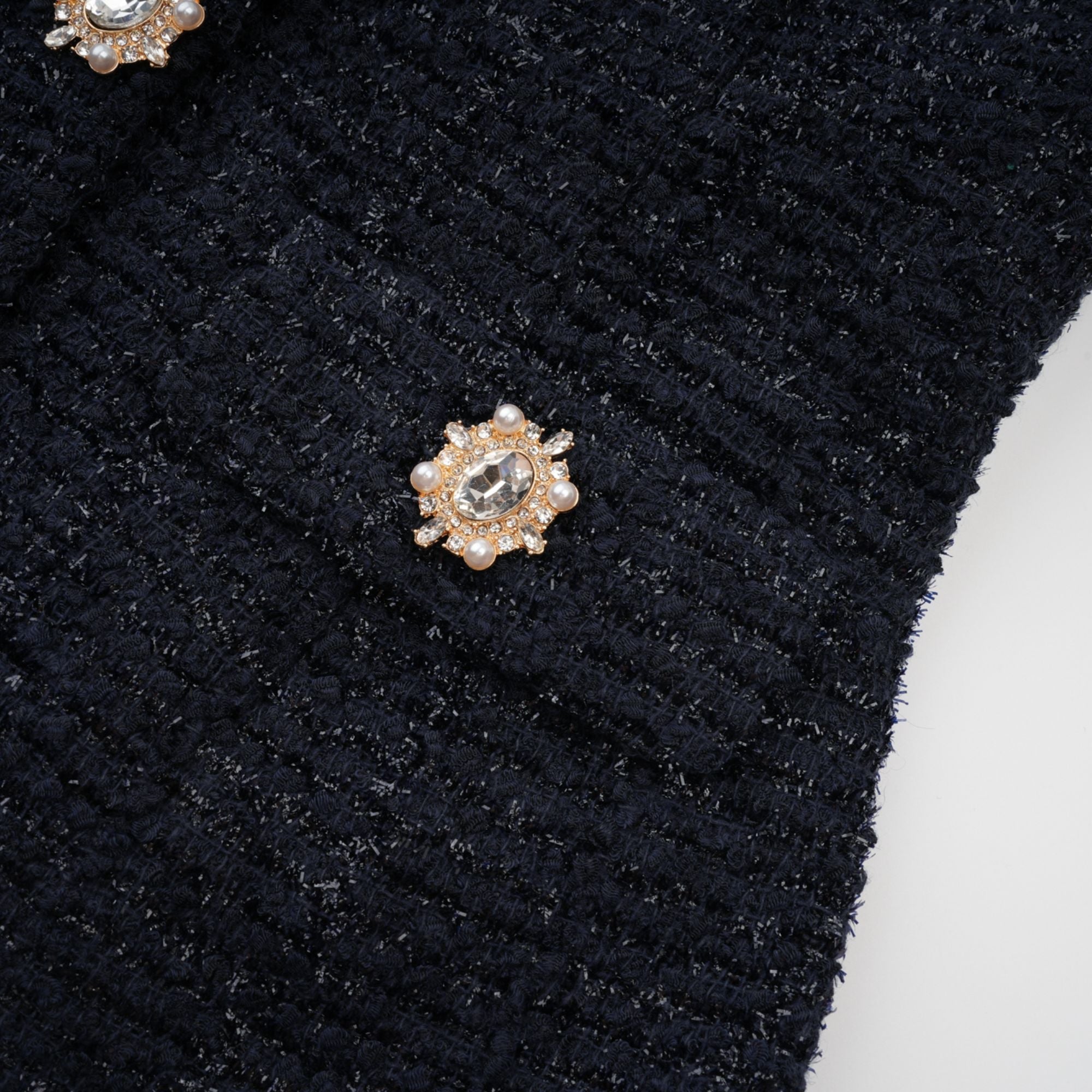 R&S Navy Textured Maxi Dress