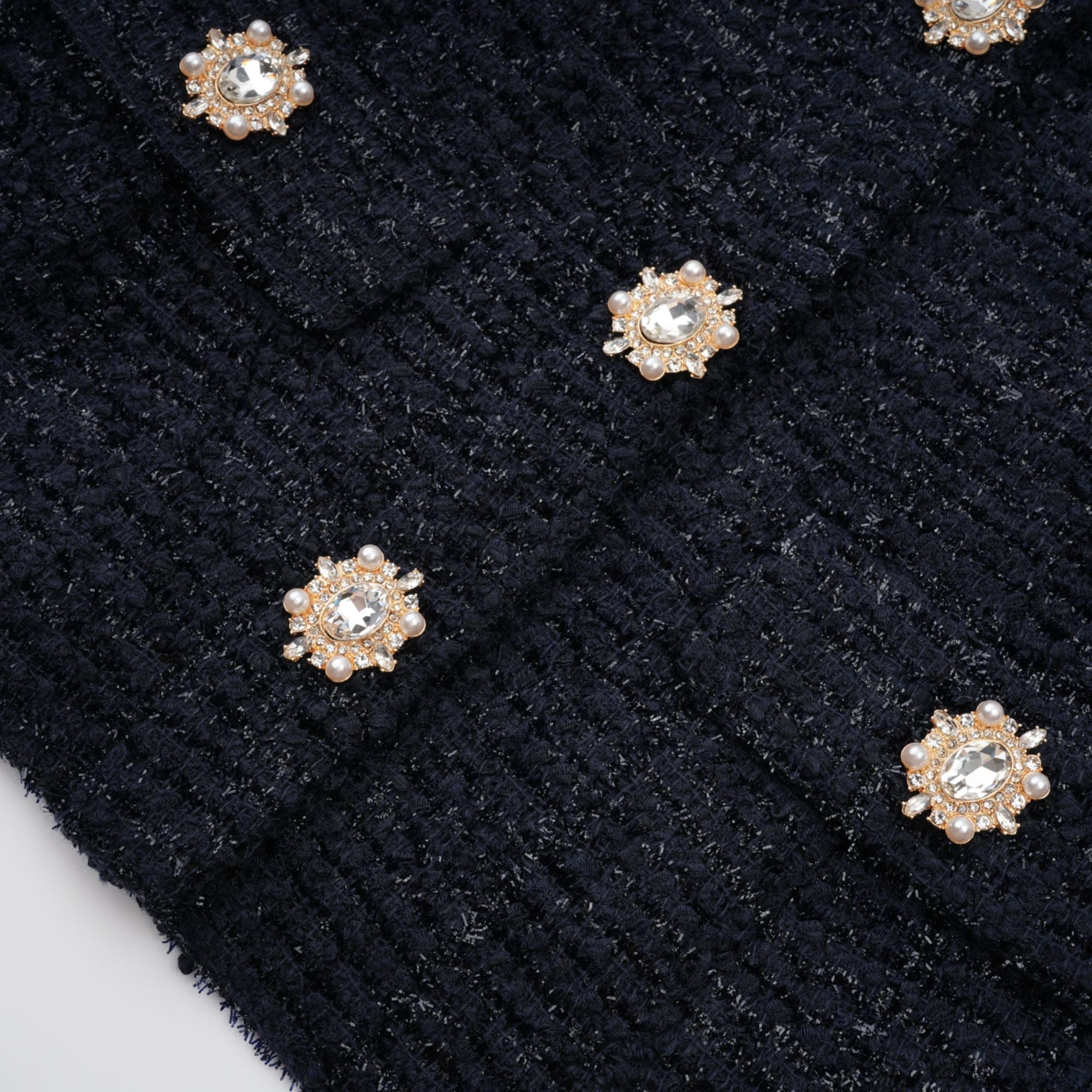 R&S Navy Textured Maxi Dress