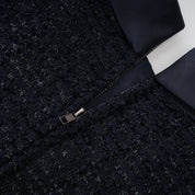 R&S Navy Textured Maxi Dress