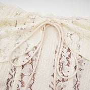 Emeline White Floral Lace Maxi Dress