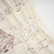 Emeline White Floral Lace Maxi Dress