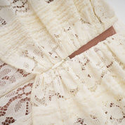 Emeline White Floral Lace Maxi Dress