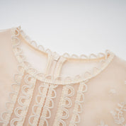 R&S Embroidered Midi Lace Dress