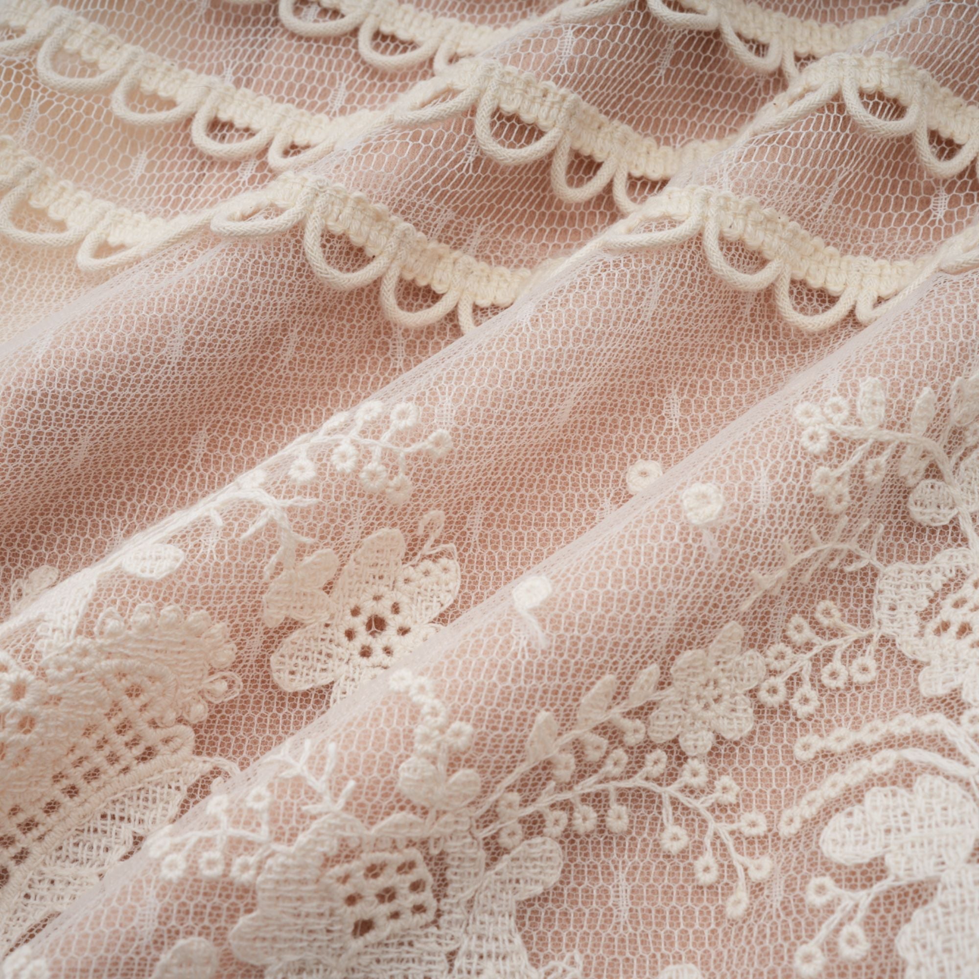 R&S Embroidered Midi Lace Dress