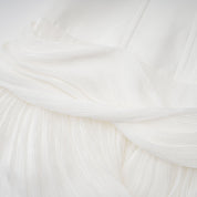 White Ruffled Mini Dress with Corset Detail