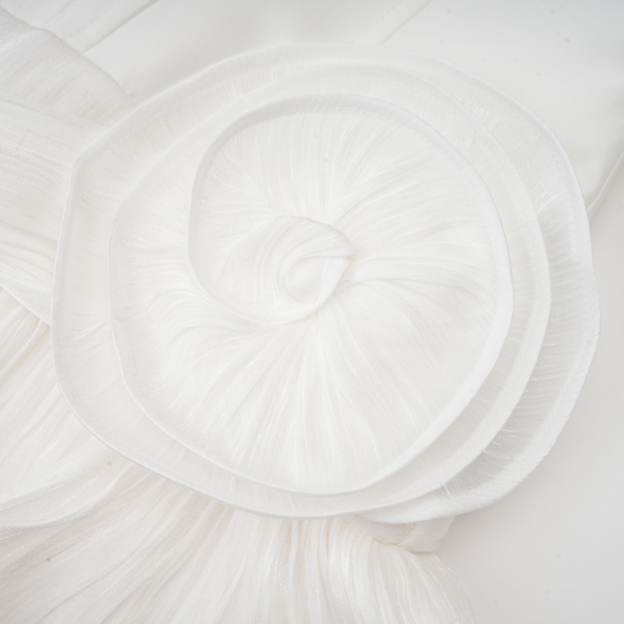 White Ruffled Mini Dress with Corset Detail