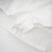 White Ruffled Mini Dress with Corset Detail