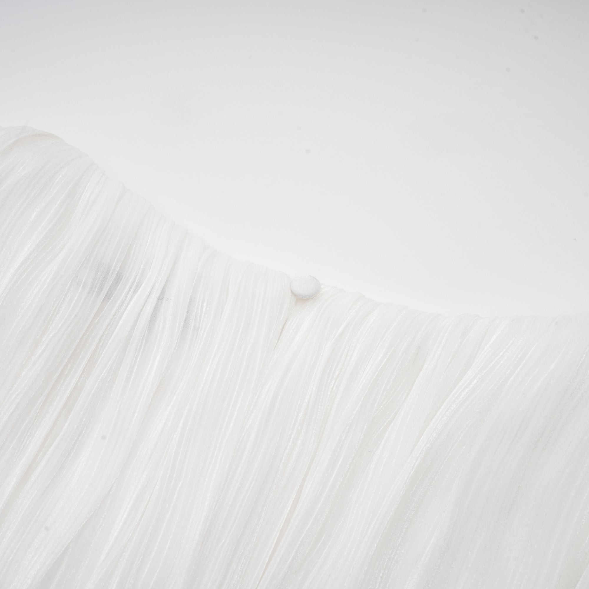 White Ruffled Mini Dress with Corset Detail