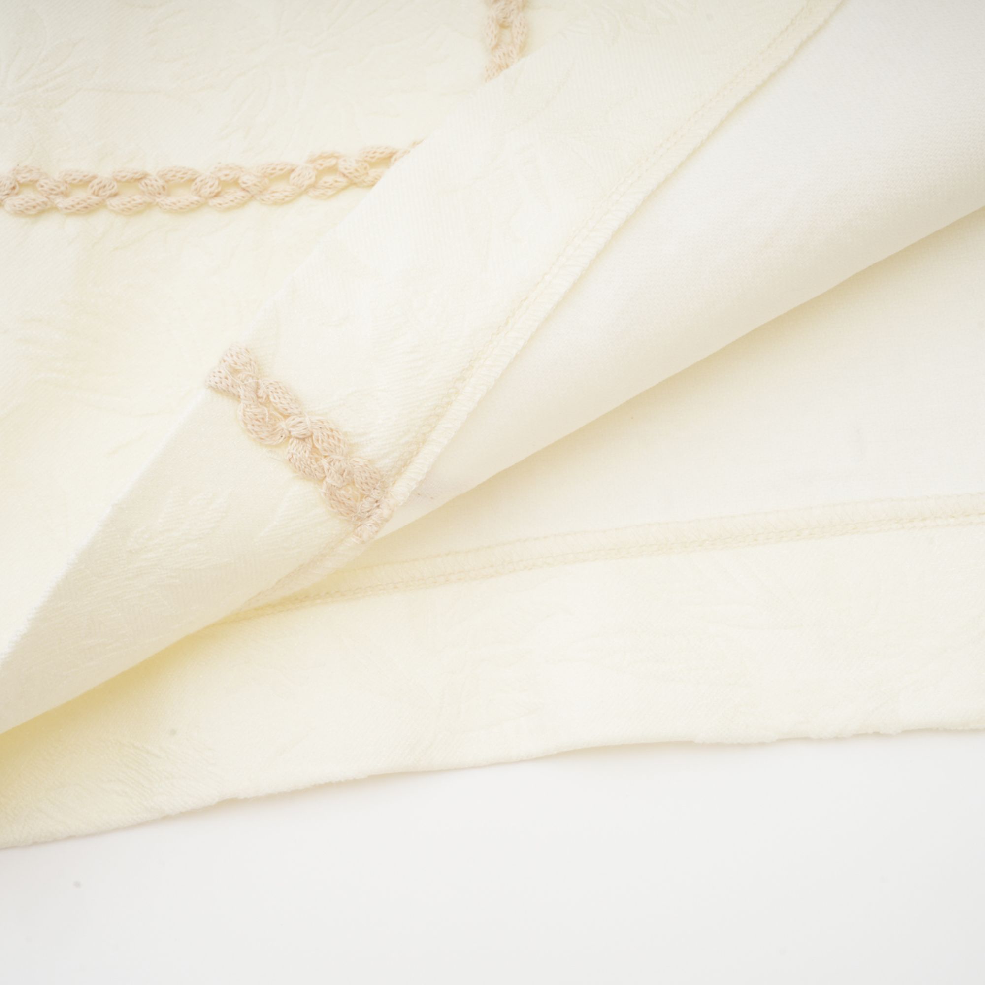 Éliane Embroidered Panel Midi Dress