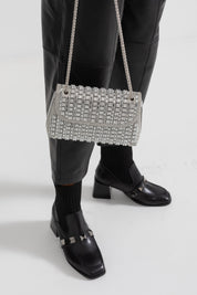 "Étoile" Handbag – Silver Sparkle