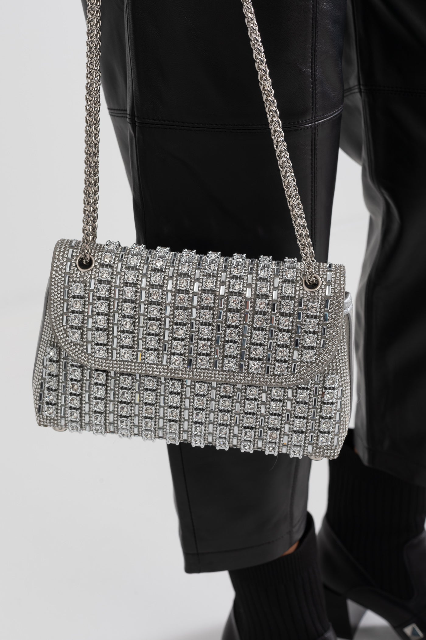 "Étoile" Handbag – Silver Sparkle