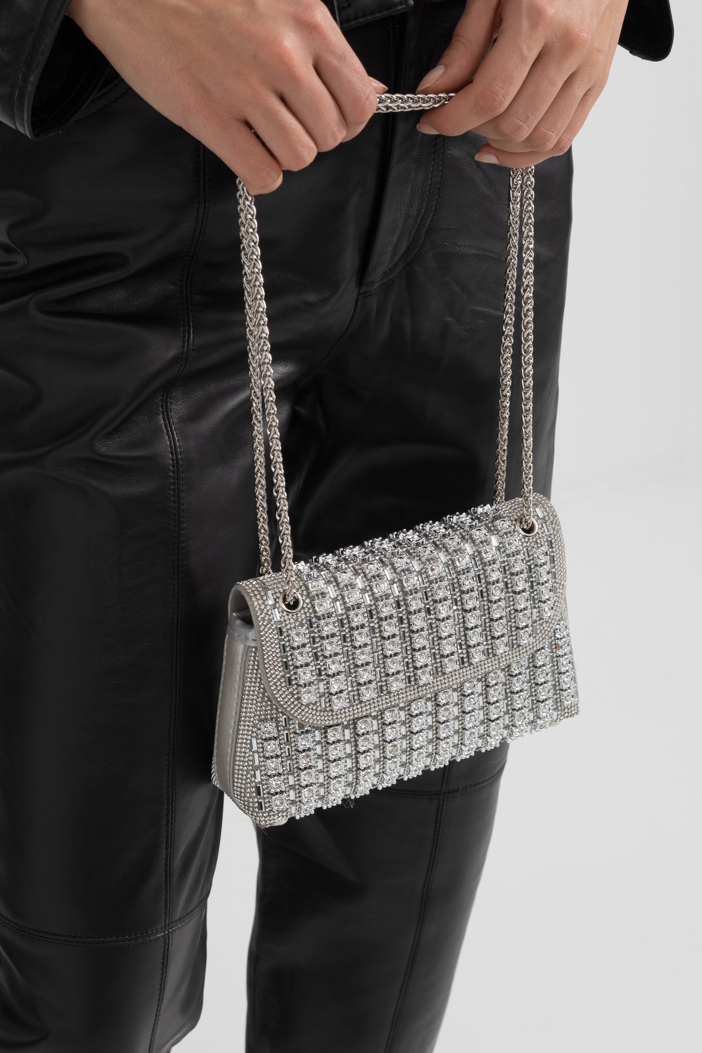 "Étoile" Handbag – Silver Sparkle