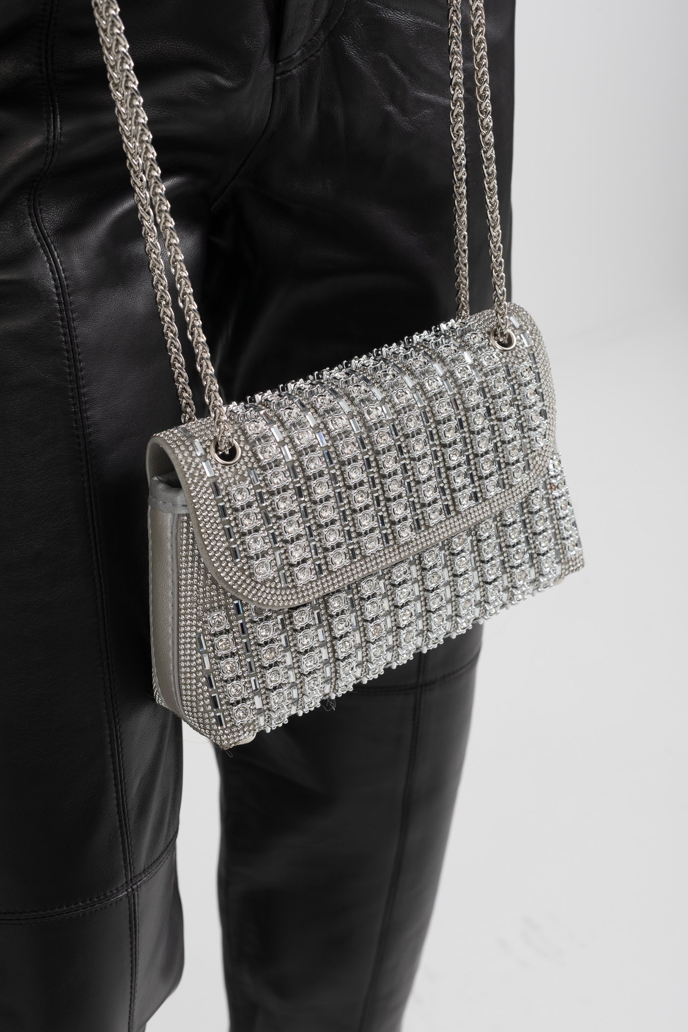 "Étoile" Handbag – Silver Sparkle